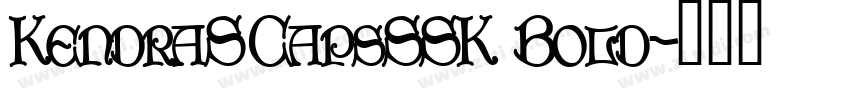KendraSCapsSSK Bold字体转换